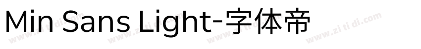 Min Sans Light字体转换